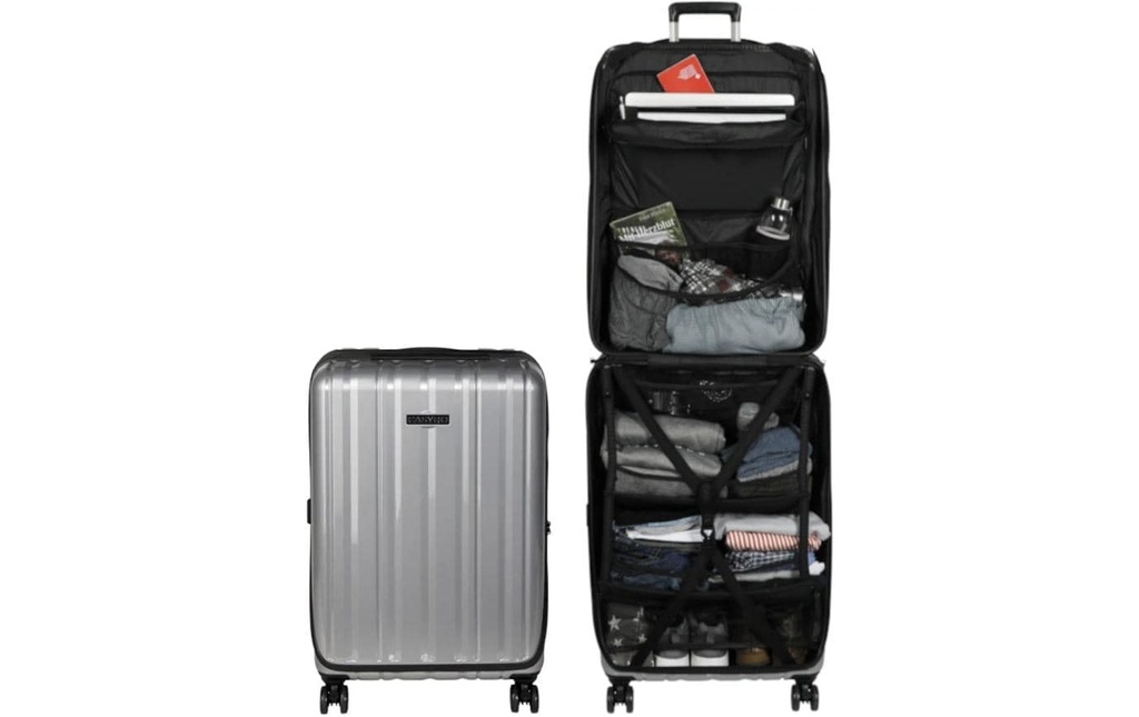 CASYRO Valise Stand-Up Medium, 80L, Gris