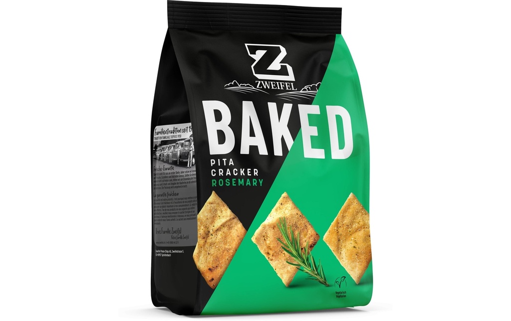 Zweifel Apéritif Baked Pita Cracker Rosemary 90 g