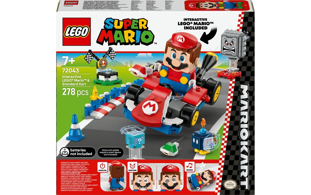 LEGO® Super Mario Kart interactif LEGO et standard 72043