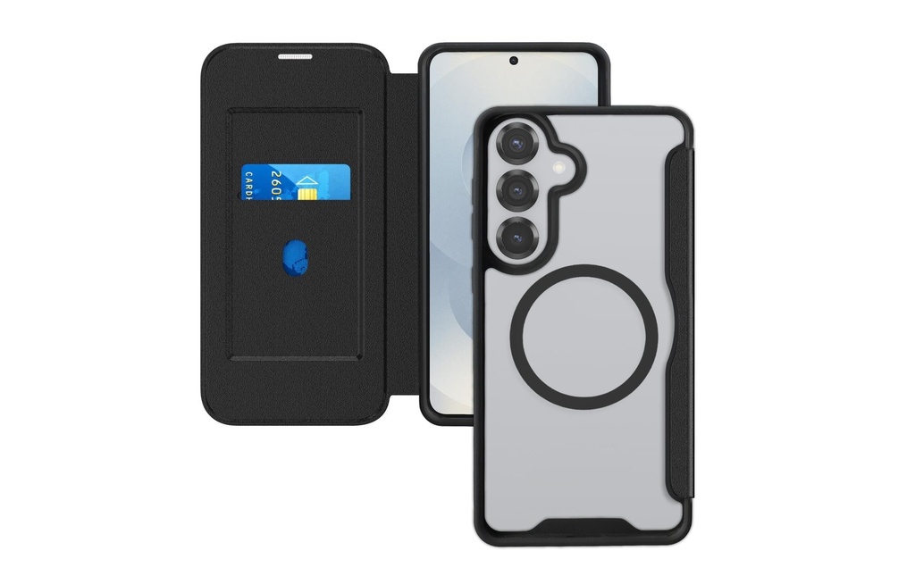 4smarts Coque arrière Urban Pro Flipcase Samsung Galaxy S26 Qi2 ready