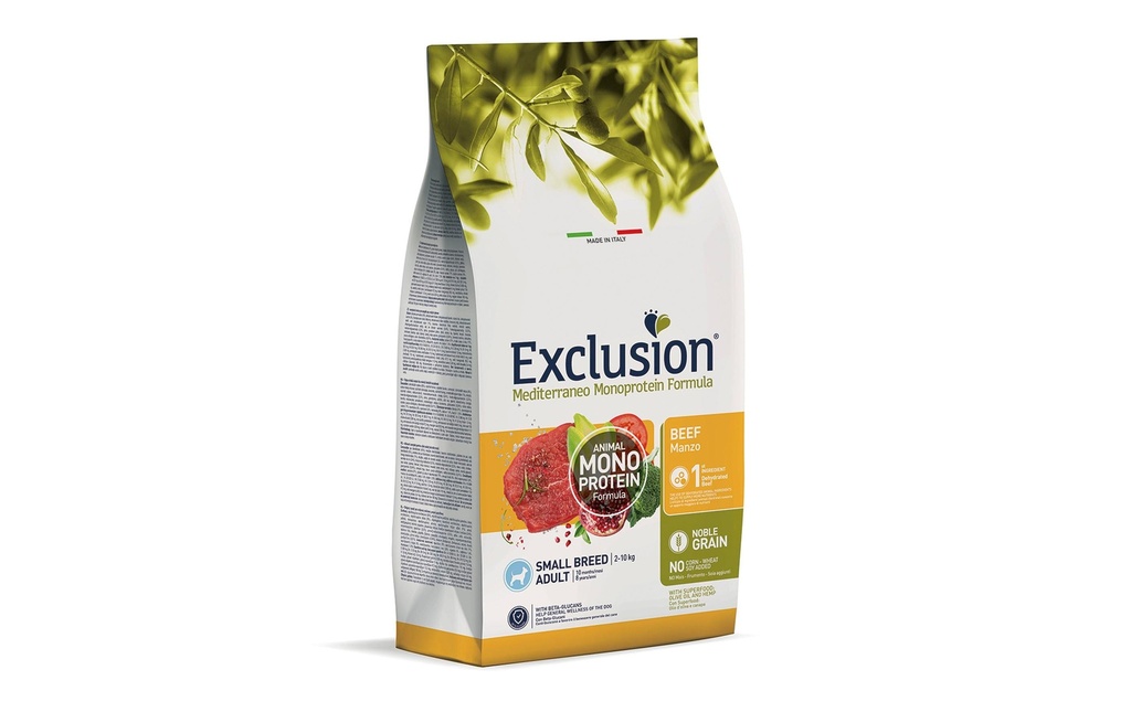 Exclusion Alimentation sèche Adult Small Beef, 2 kg