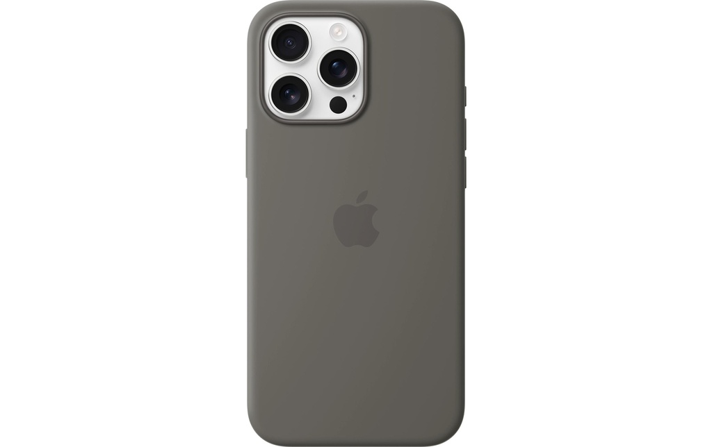 Apple Silicone Case avec MagSafe iPhone 16 Pro Max Gris pierre