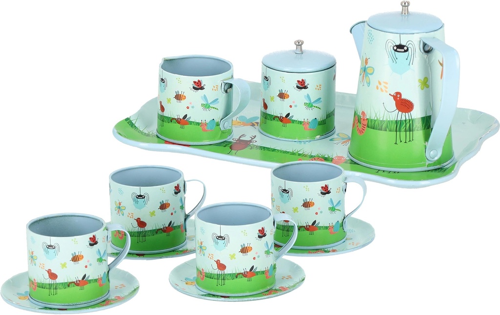 Esschert Design Set de cuisine avec fer à café boue