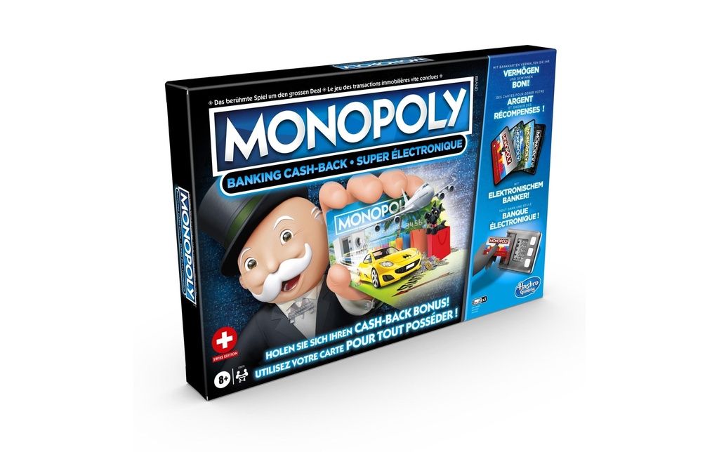 Hasbro Gaming Jeux pour la famille Monopoly Banking: Cash-Back DE / FR / IT