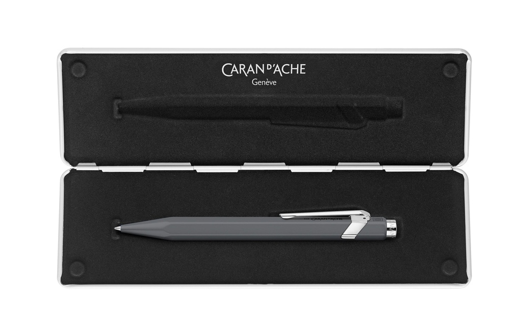 CARAN D'ACHE Roller 846 gris avec étui