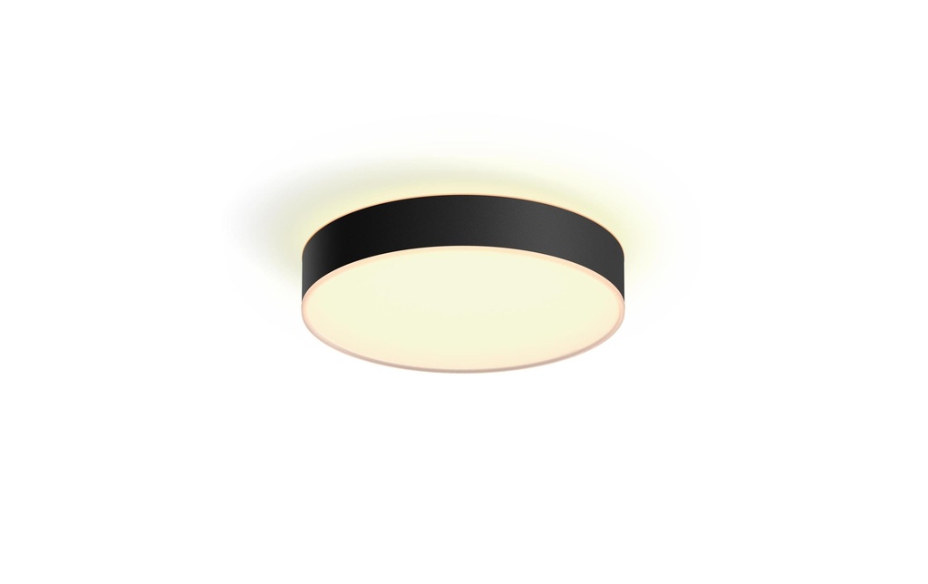 Philips Hue White Ambiance Enrave Plafonnier M Noir + variateur d'intensité lumineuse