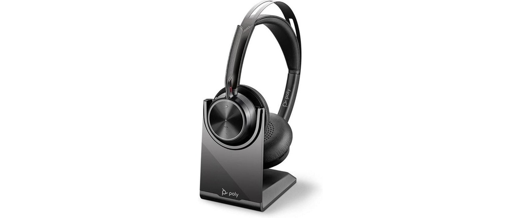HP Casque avec micro Poly Voyager Focus 2 USB-C avec station de chargement
