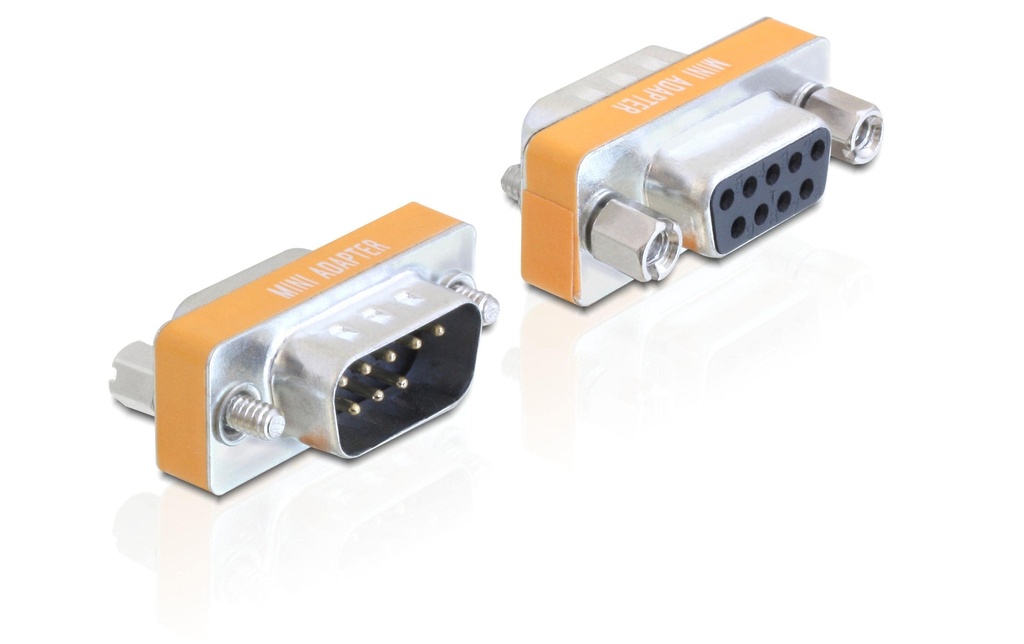 Delock Adaptateur null modem DB9 RS-232 m -f