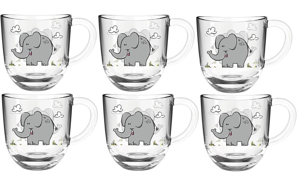 LEONARDO Tasse pour enfants Éléphant 6 pièces
