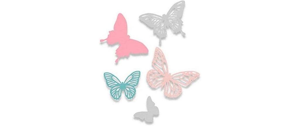 Sizzix Modèle de poinçon Papillons ,  feuilles