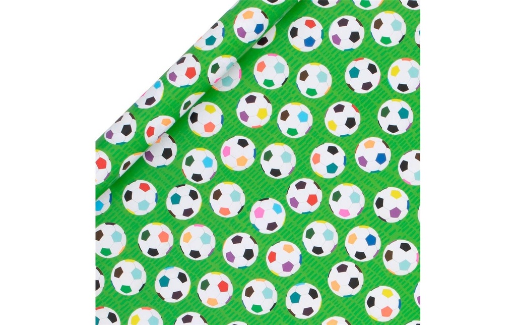 Glick Papier cadeau Football 2 m x 70 cm