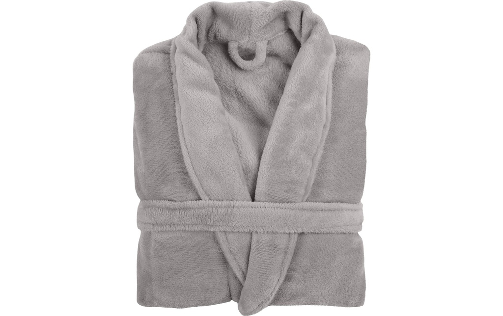 Tiseco Peignoir Microflanelle cosy Gris