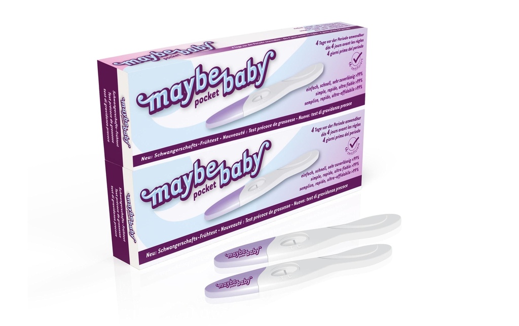 maybe-baby Test de grossesse Pocket Paquet de test précoce de 2