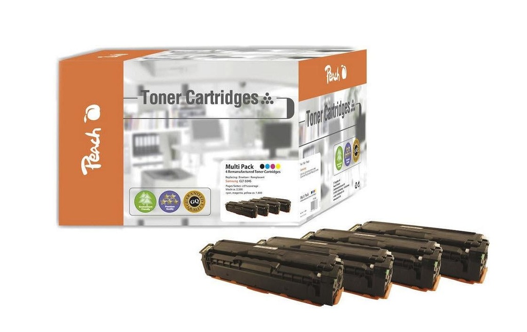 Peach Kits de toner Samsung CLT-504S BK, C, M, Y