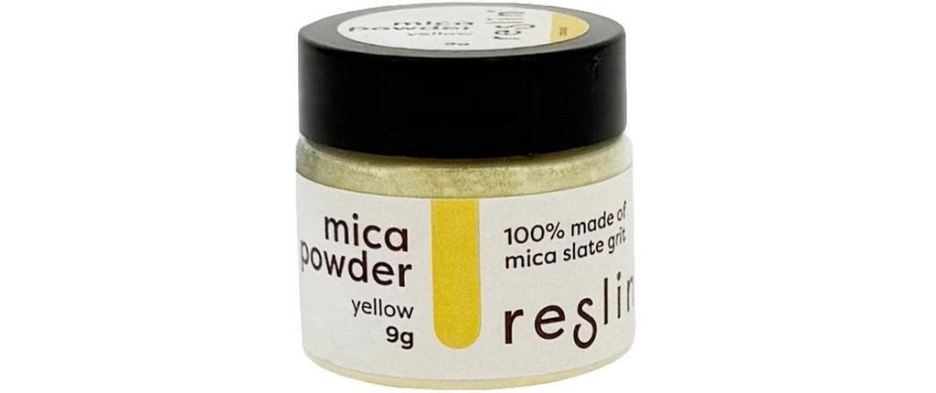Reslin Poudre de mica 9g Jaune