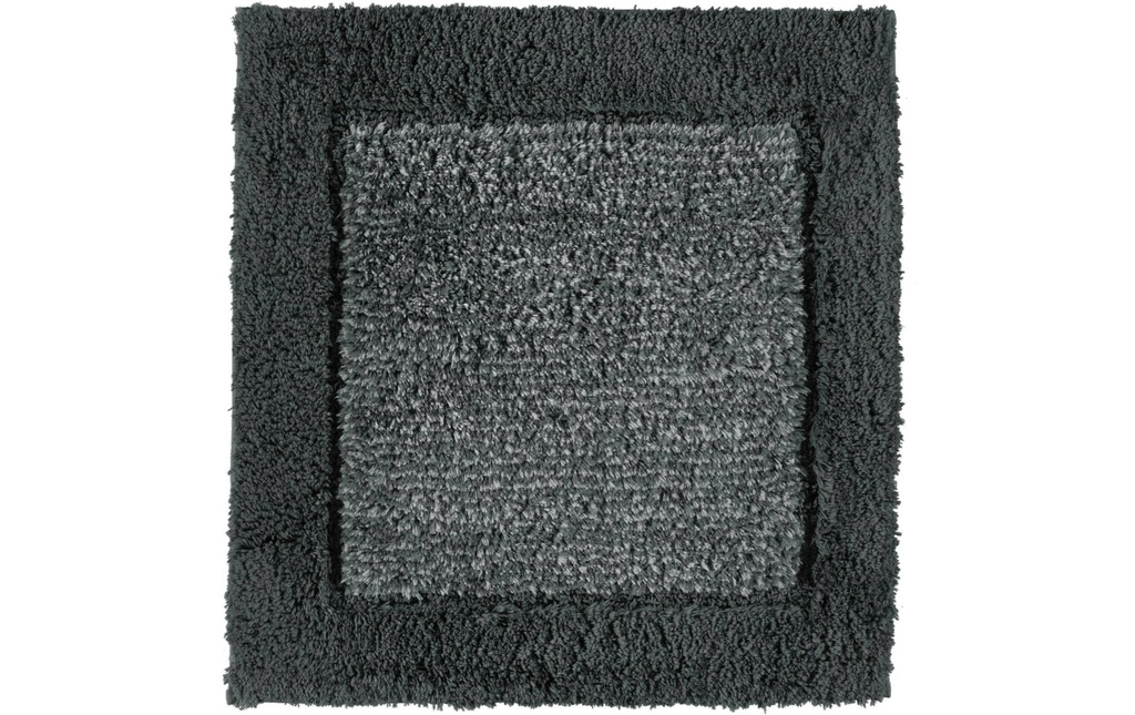 Cawö Tapis de bain Two-Tone 60 x 60 cm, Gris foncé