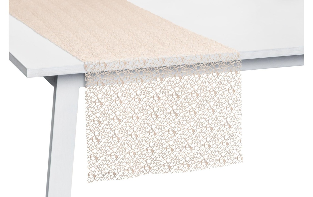 Pichler Chemin de table Network 45 cm x 140 cm, Sabler