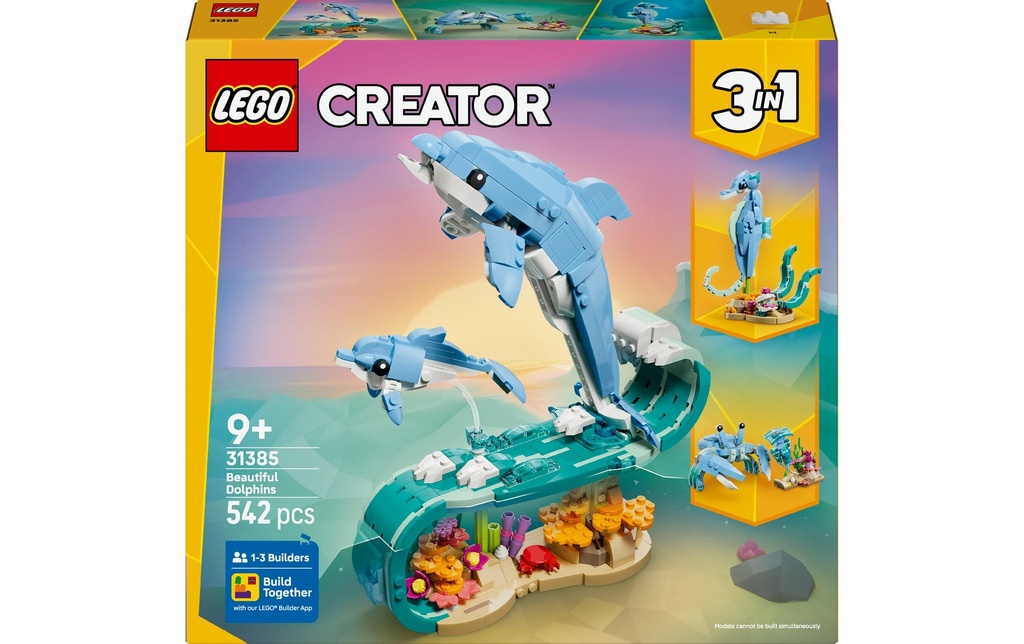 LEGO® Creator Animaux marins: les beaux dauphins 31385