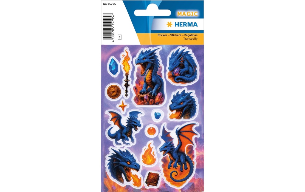 Herma Stickers Autocollant à motif Dragon 14 Pièce/s