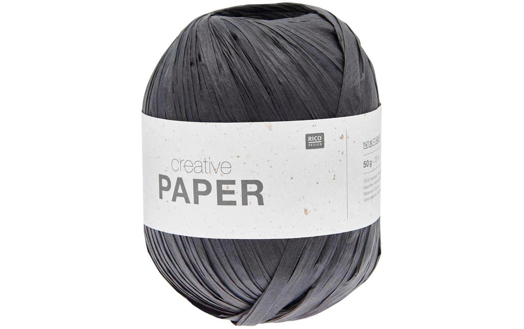 Rico Design Papier de laine noir, 75 m