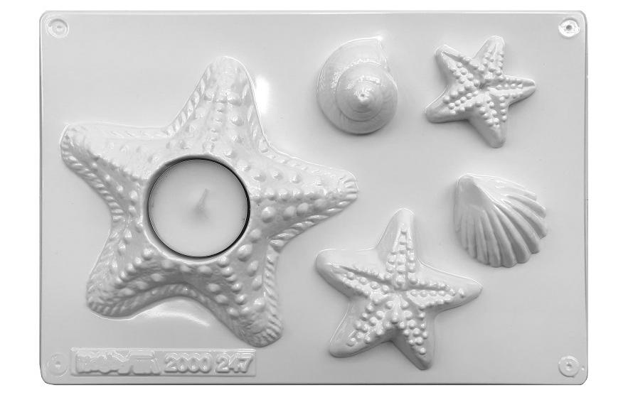 HobbyFun Moule à couler Les habitants de la mer 1 Pièce/s