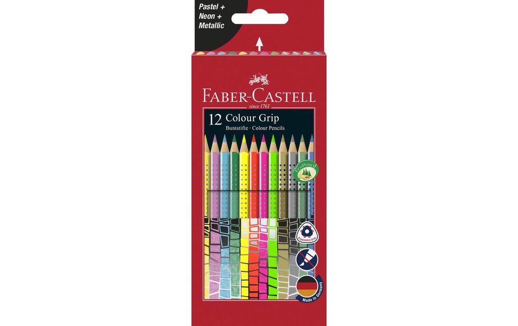 FABER-CASTELL Colour Grip set coul.spéc.12p (12 pces)