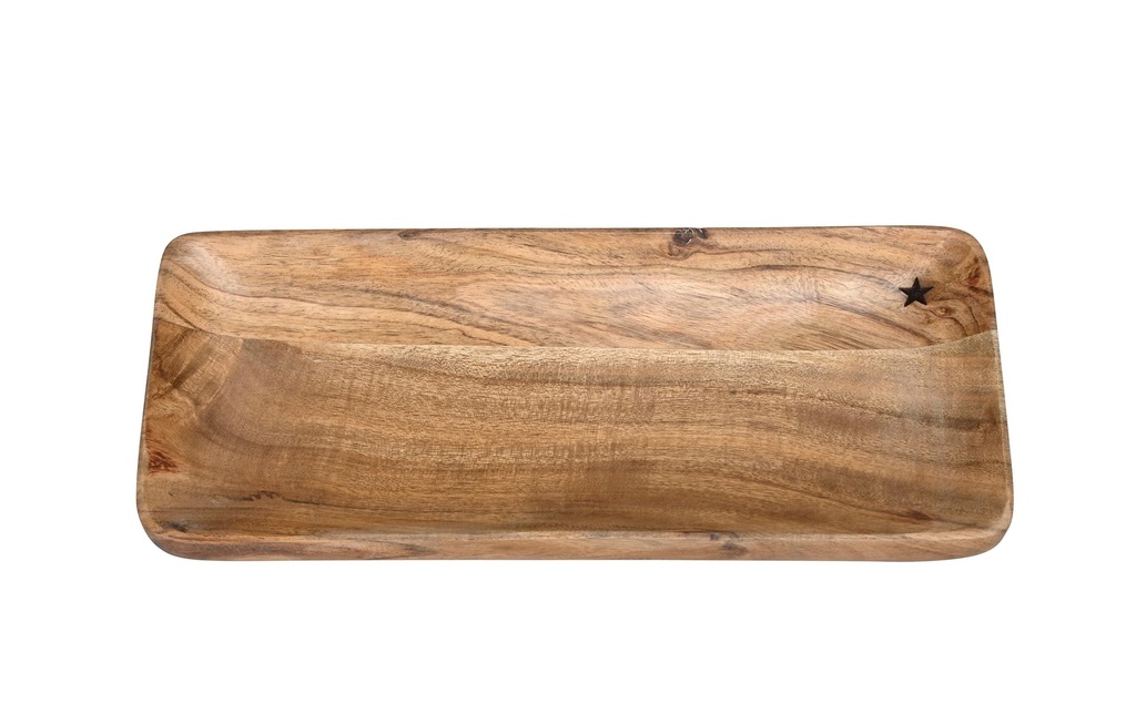 COCON Plateau de service 30 x 12.5 x 3 cm, marron