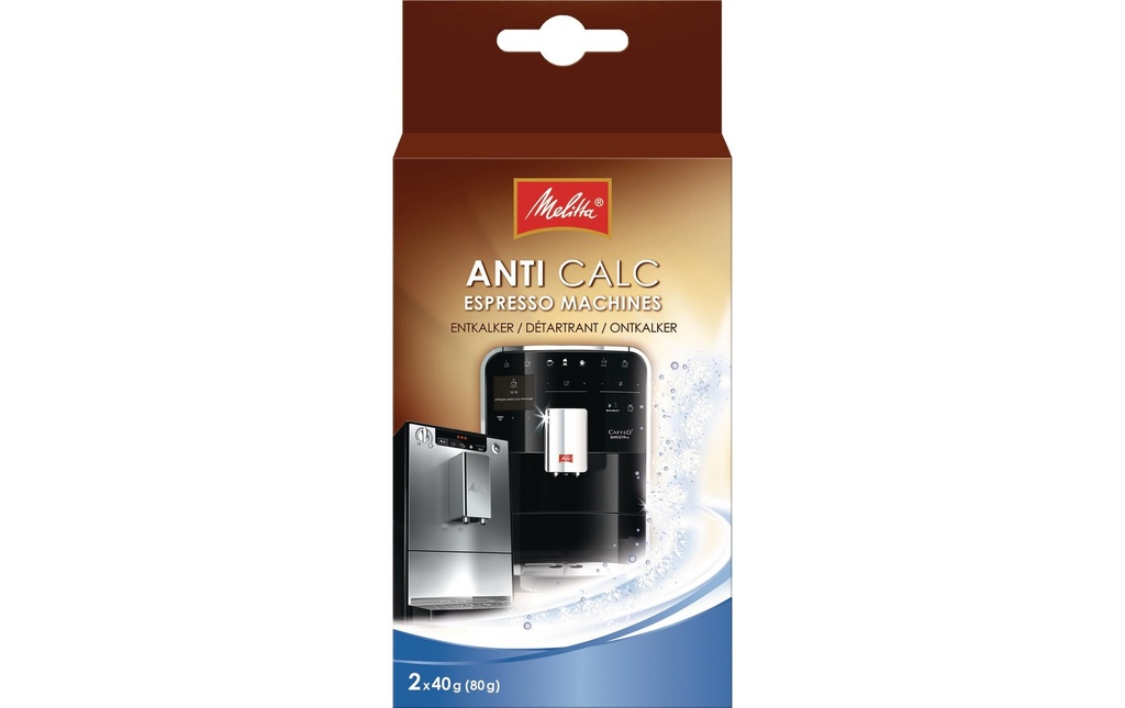 Melitta Détartrant  Anti Calc Machine à café, 2 pièces
