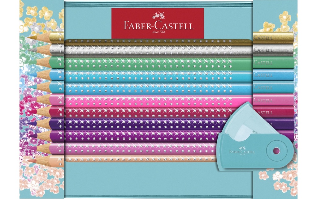 FABER-CASTELL Crayon coul.Sparkle set cadeau (21 pces)