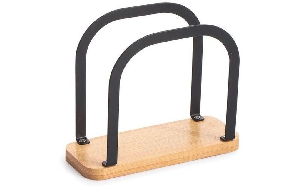 MSV Porte-serviette Elie Nature/Noir