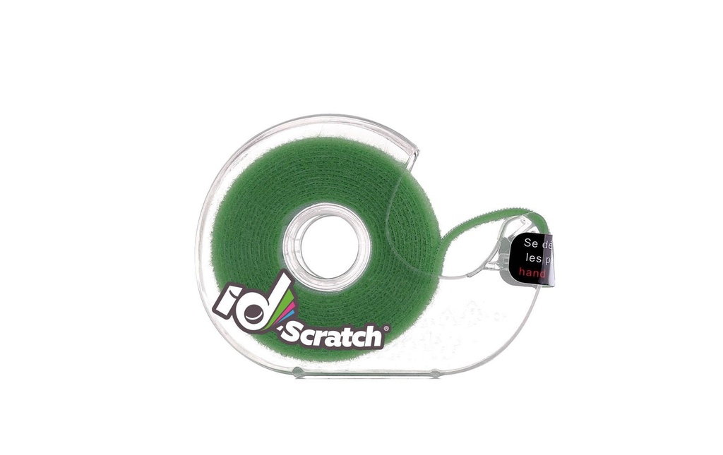 Patchsee Boîte de bande auto-agrippante ID-SCRATCH Boîte distributrice Vert
