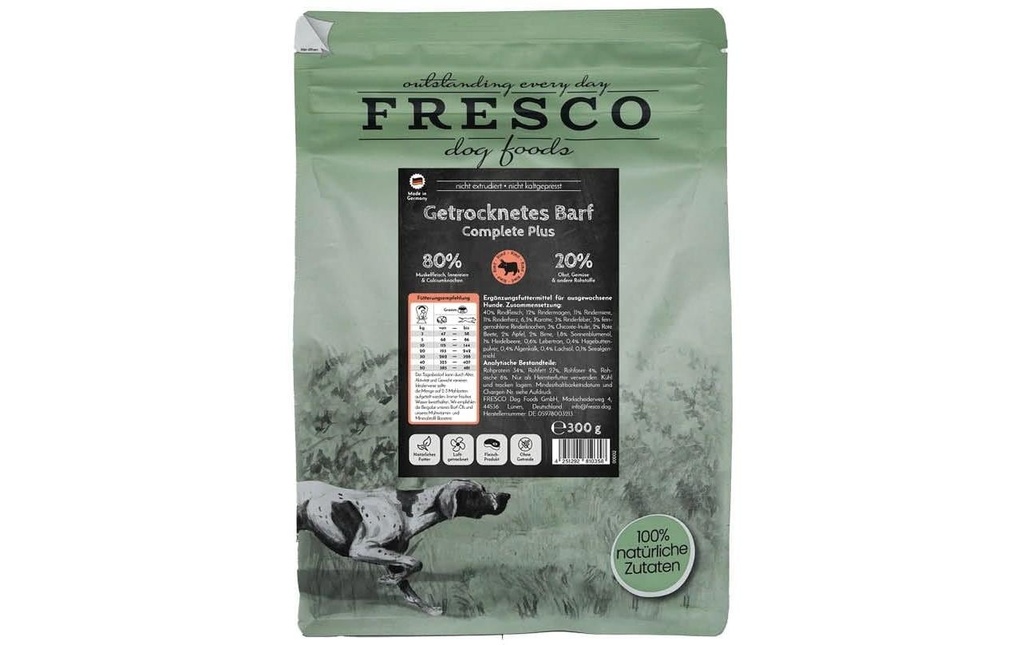 FRESCO Alimentation sèche BARF Complete Plus Bœuf, 5 kg