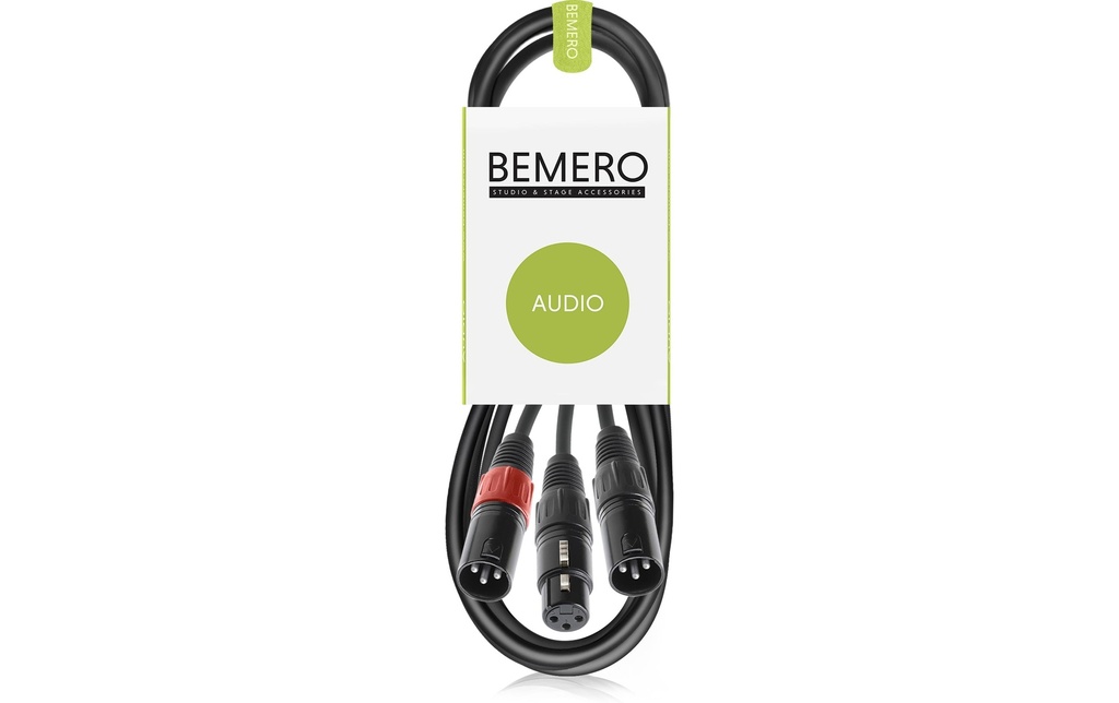 Bemero Câble adaptateur en Y BAC4043-150BK, 1.5m Noir