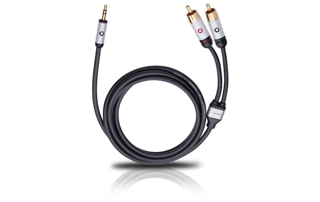 Oehlbach Câble audio jack 3.5 mm - Cinch 1.5 m