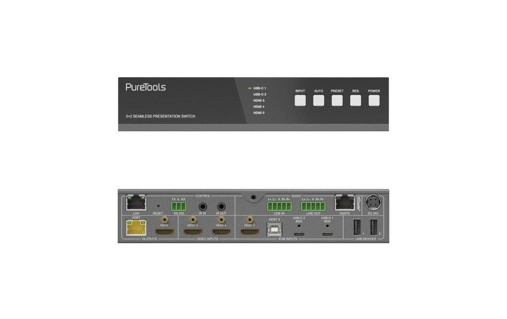 PureLink PureTools Transmetteur PT-PSW-52KVM-TX 4K (60 Hz 4:4:4)