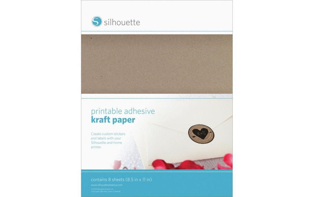 Silhouette Papier autocollant Imprimable papier kraft