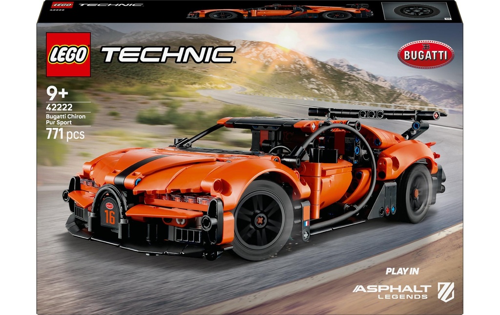 LEGO® Technic Hypercar Bugatti Chiron Pur Sport 42222