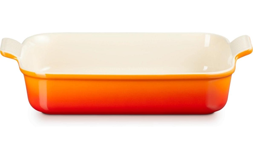 Le Creuset Plat à gratin Tradition, 26 cm Angulaire, Rouge
