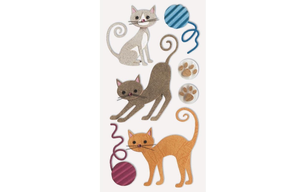 Heyda Autocollant à motif Mix Chats