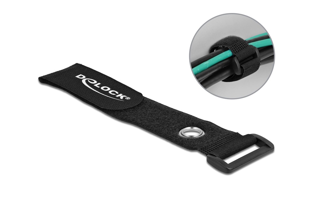 Delock Serre-câble auto-agrippant Noir 280 mm x 38 mm 3 pièces