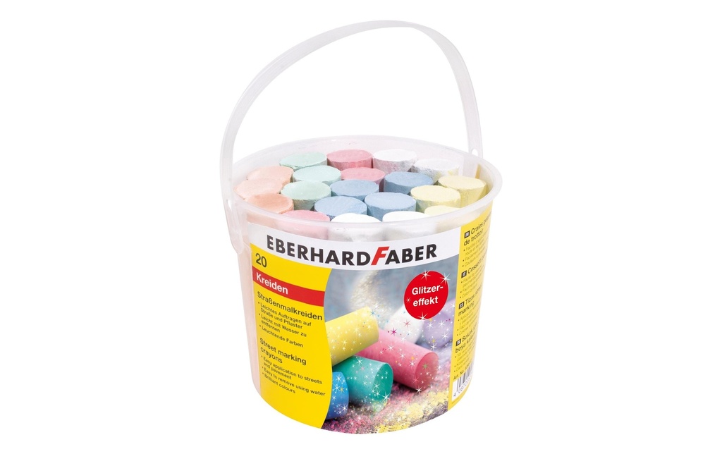 EBERHARD FABER Craies de jeux pailletées (20 pces)