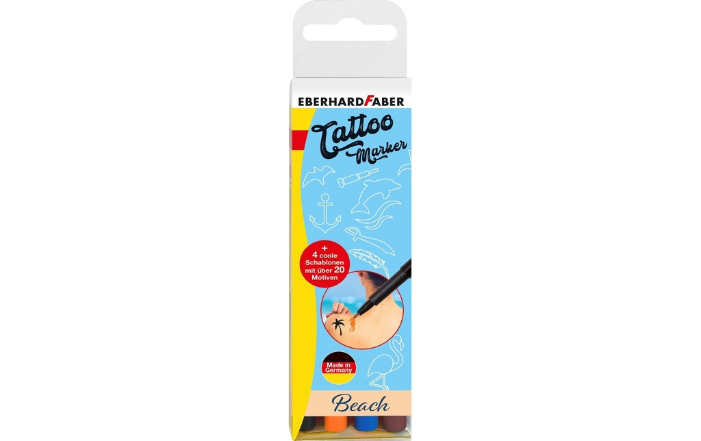 EBERHARD FABER Set Crayons Tattoo Beach 4pc (4 pces)