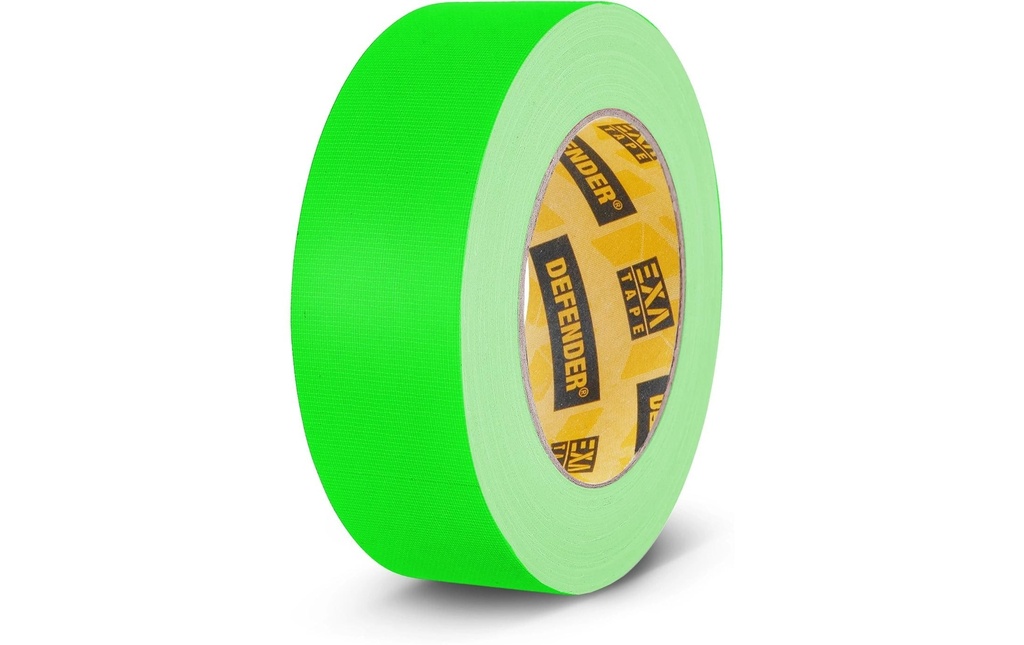 Defender Bande de tissu Exa-Tape 38 mm x 25 m, Vert fluo