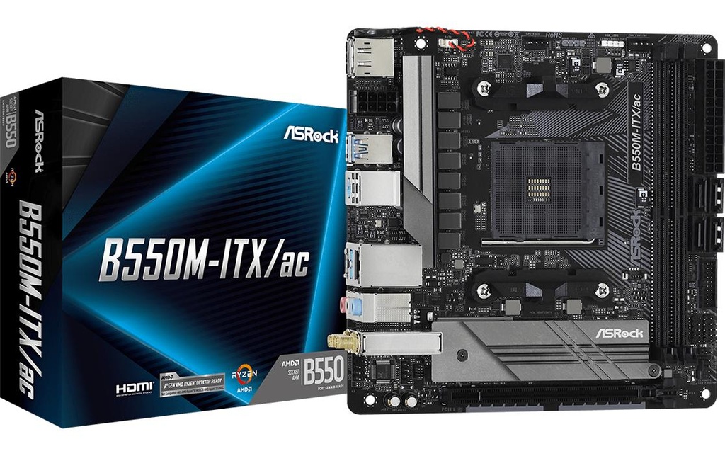 ASRock Carte mère B550M-ITX/ac