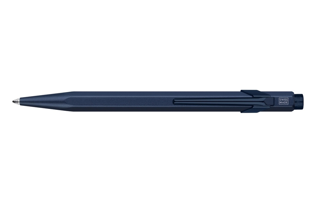 Caran d'Ache Stylo bille Nespresso Edition 6 moyen (M), Bleu foncé