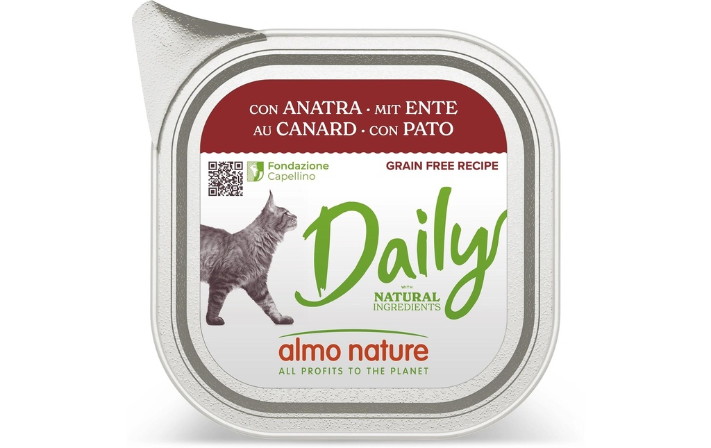 Almo Nature Alimentation humide Daily avec canard 100g