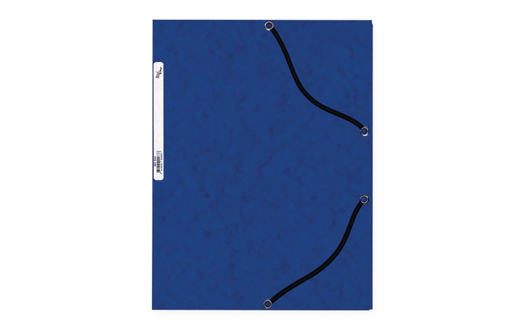 Büroline Portfolio à ruban élastique Carton, A4 Bleu foncé