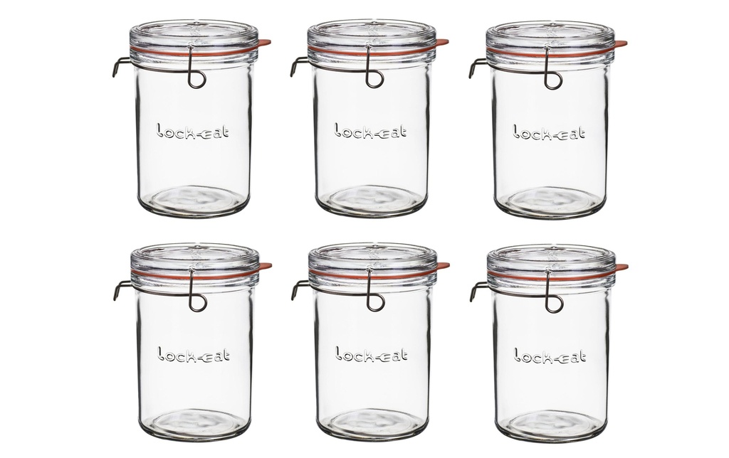 Luigi Bormioli Bocaux à conserves 1000 ml, 6 Pièce/s