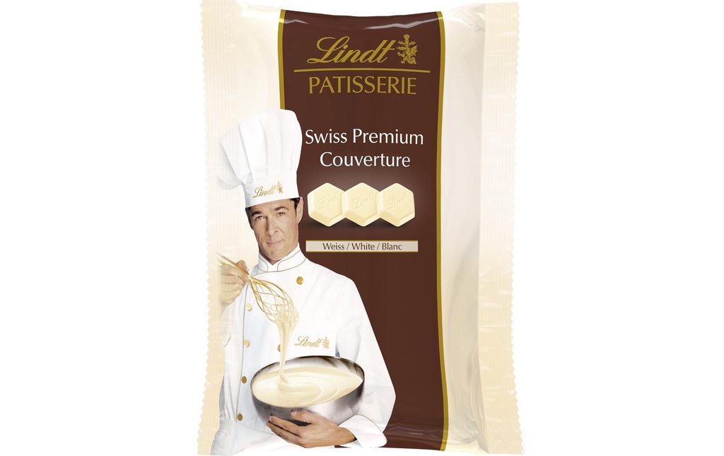 Lindt Chocolat Patisserie Weiss Swiss Premium Couverture 500 g