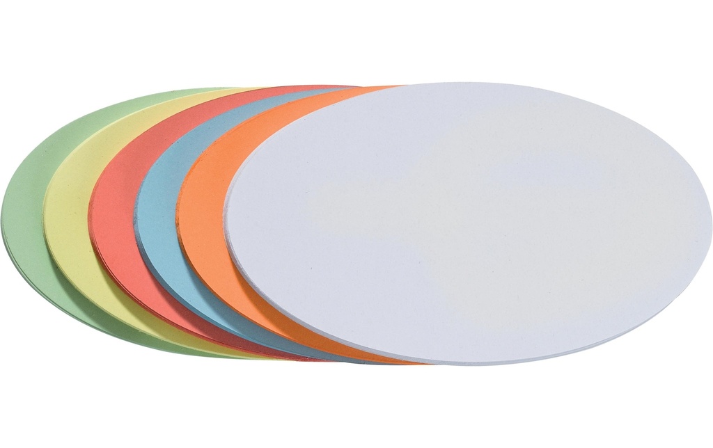 Franken Cartes de présentation Oval 19 x 11 cm, assorti, 250 pièces